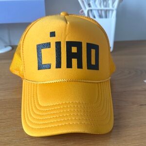 Clare V. Ciao baseball cap new yellow